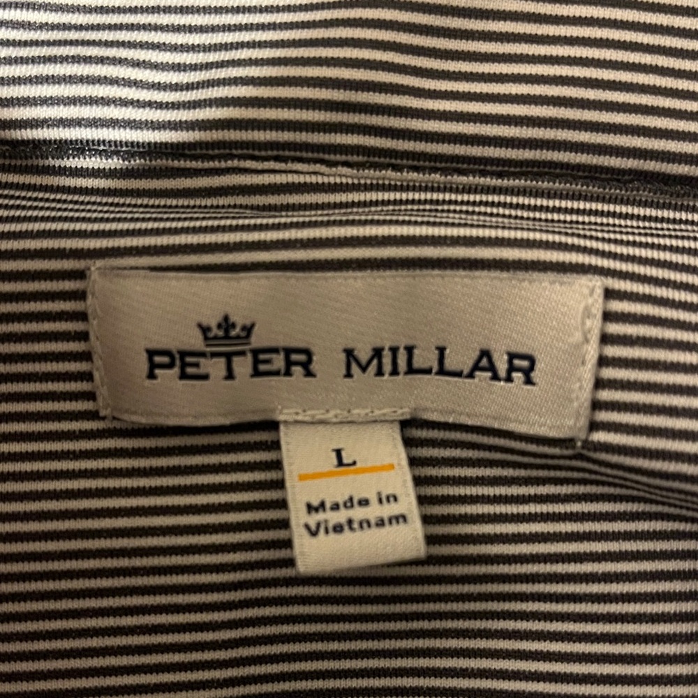 Peter Millar Striped Gray Pullover - image 2